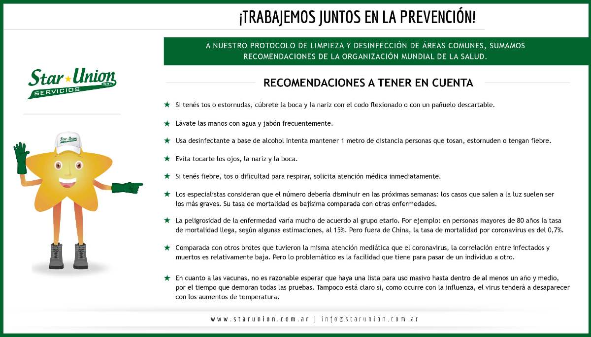 personaje limpieza desinfección